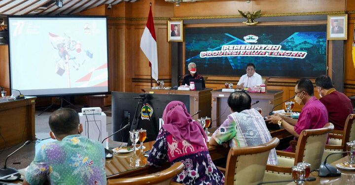 Badan Musyawarah (Banmus) DPRD Jabar saat melakukan studi komparasi di Kantor Gubernur Jawa Tengah. (Foto: Ghia Hizkia/Humas DPRD Jabar)