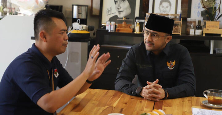 Bupati Bandung Barat, Hengki Kurniawan menerima kunjungan dari Komisi Pemilihan Umum (KPU) Kabupaten Bandung Barat