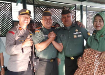 Peltu Sumarno, Serma Koko dan Serma Ateng yang merupakan Anggota Babinsa Koramil 1004/Tanjungsari resmi mengakhiri tugas pengabdian sebagai babinsa
