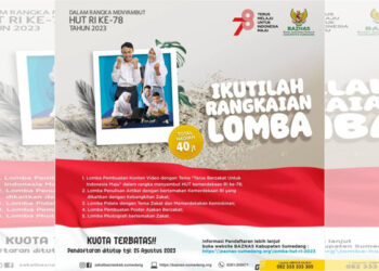 Badan Amil Zakat Nasional (Baznas) Kabupaten Sumedang, menggelar serangkaian lomba dalam rangka menyambut peringatan Hari Kemerdekaan Republik Indonesia ke-78