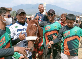 Dalam rangka memeriahkan perayaan Hari Ulang Tahun (HUT) ke 78 Tentara Nasional Indonesia (TNI), Pacuan Kuda My One Weekend Day 2023 kembali digelar