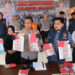 Kapolresta Cilacap, Kombes Pol. Ruruh Wicaksono, didampingi jajarannya menunjukkan barang bukti uang palsu