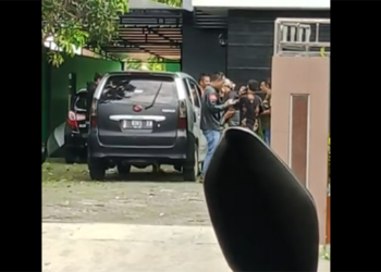 Tangkap layar insiden pengancaman dan intimidasi oleh oknum anggota Polresta Tasikmalaya