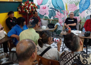 Alwanmi dalam sebuah acara bertajuk ‘Buka Puasa dan Bedah Kasus’, di Jakarta, Rabu (27/3)