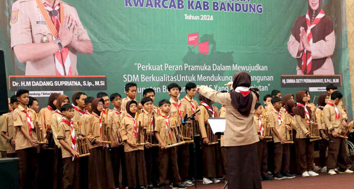 Pengurus Gerakan Pramuka Kwarcab Kabupaten Bandung melaksanakan Rapat Kerja Cabang (Rakercab) di Hotel Sutan Raja Soreang, Jumat (31/5/2024)