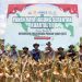 Wakapolres Tanah Bumbu Kompol Apriyansa Sinatra bersama jajaran kepolisian dan perwakilan instansi terkait saat menghadiri Panen Raya Jagung Serentak Kuartal III di Kelurahan Gunung Tinggi, Kecamatan Batulicin, Sabtu (27/09/2025). (PN.net)