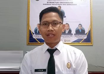 Kepala Subseksi Registrasi dan Bimbingan Kemasyarakatan (Kasubsi Registrasi dan Bimkemas) Lapas Ciamis Ipan, SH.