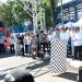 Wakil Gubernur Jawa Barat Erwan Setiawan melepas peserta program Mudik Gratis Provinsi Jawa Barat Tahun 2026 di Terminal Leuwipanjang, Kota Bandung.