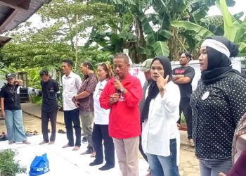 Wakil Sekretaris Jenderal (Wasekjen) DPP Bara JP, Jonny Sirait pada acara Deklarasi PAC Bara JP Bojong Gede, Kabupaten Bogor