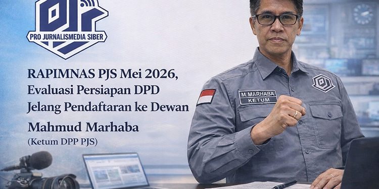 Ketua Umum Dewan Pimpinan Pusat (DPP) Pro Jurnalismedia Siber (PJS), Mahmud Marhaba.