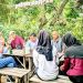 Pengurus BaraJP Bogor Raya dan mahasiswa IPB melaksanakan Program Penguatan Kapasitas Organisasi Kemahasiswaan (PPK Ormawa) di Cafe Coffee Patani, Desa Berengkok, Kecamatan Leuwiliang, Kabupaten Bogor, Selasa (7/7/2026).